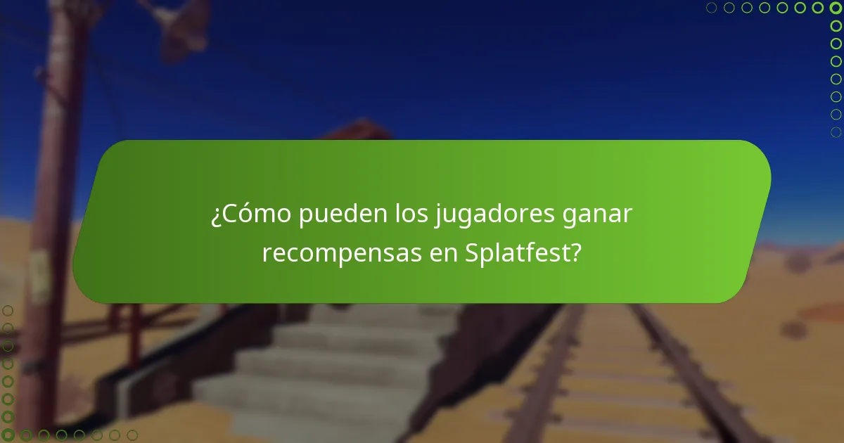 ¿Cómo pueden los jugadores ganar recompensas en Splatfest?