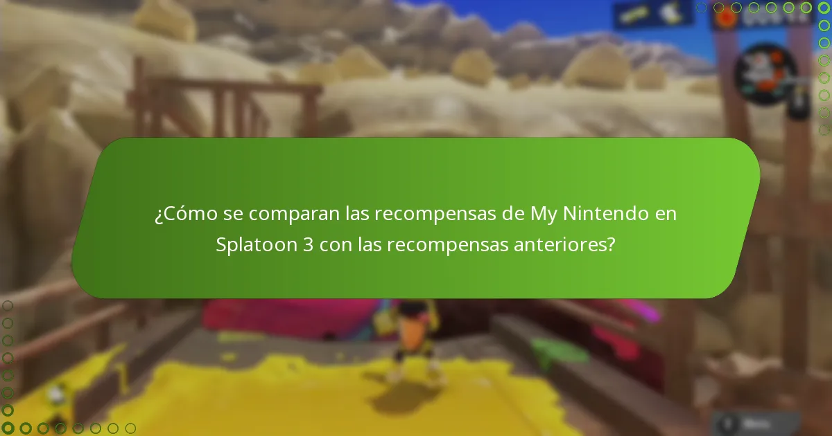 ¿Cuáles son las ofertas de tiempo limitado para las recompensas de My Nintendo en Splatoon 3?