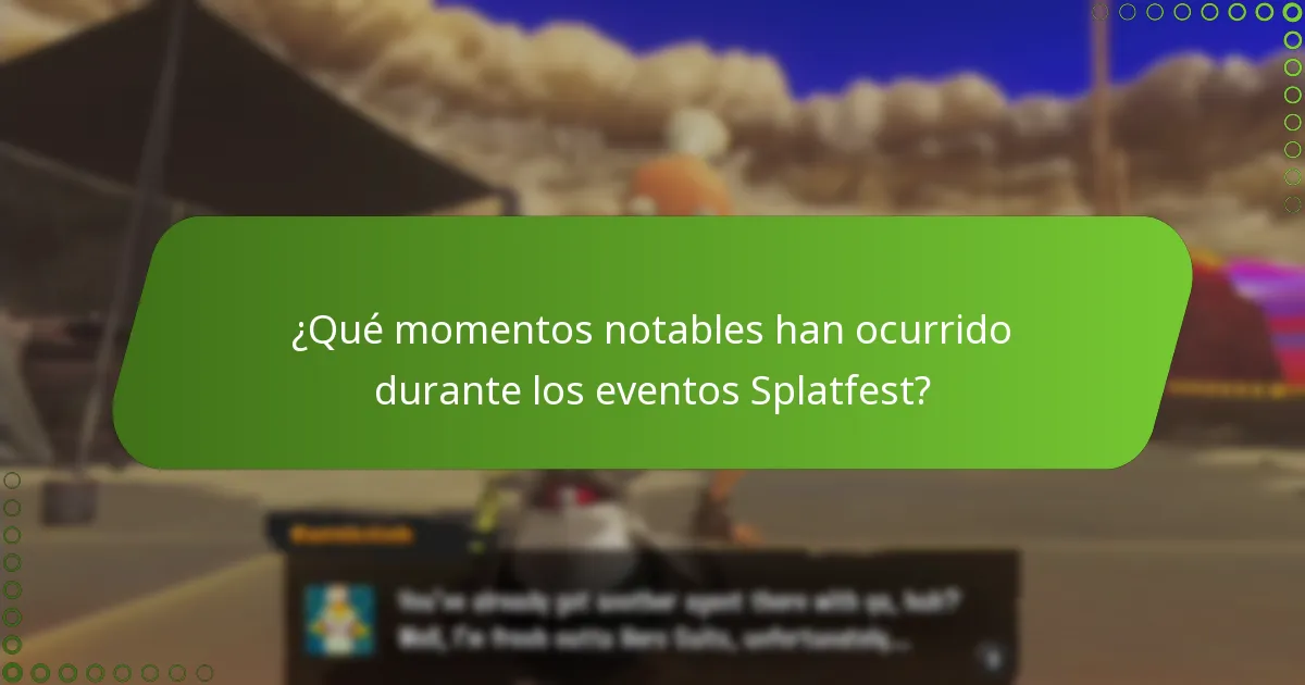 ¿Cómo se comparan los eventos Splatfest pasados entre sí?